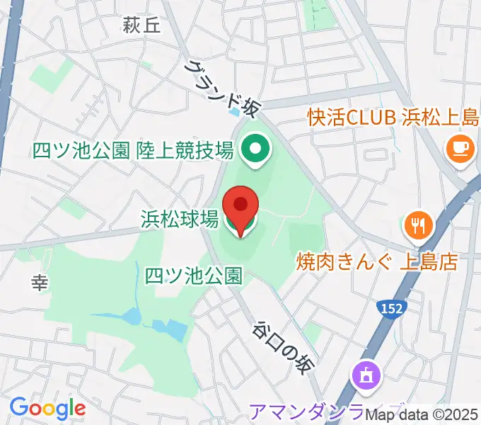 浜松球場の地図