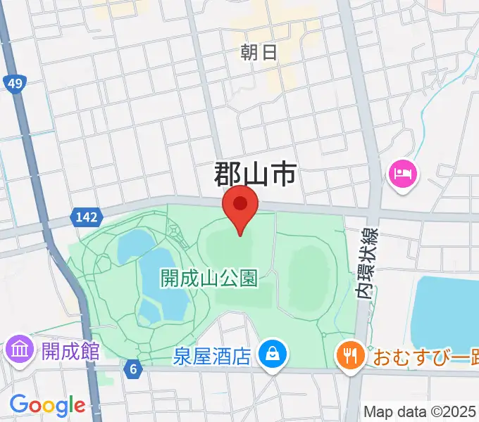 ヨーク開成山スタジアムの地図