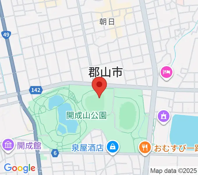 ヨーク開成山スタジアムの地図