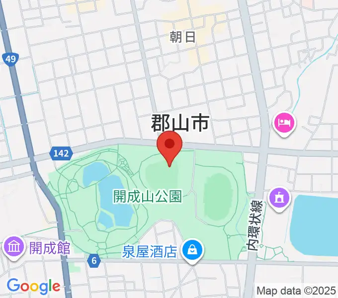 ヨーク開成山スタジアムの地図