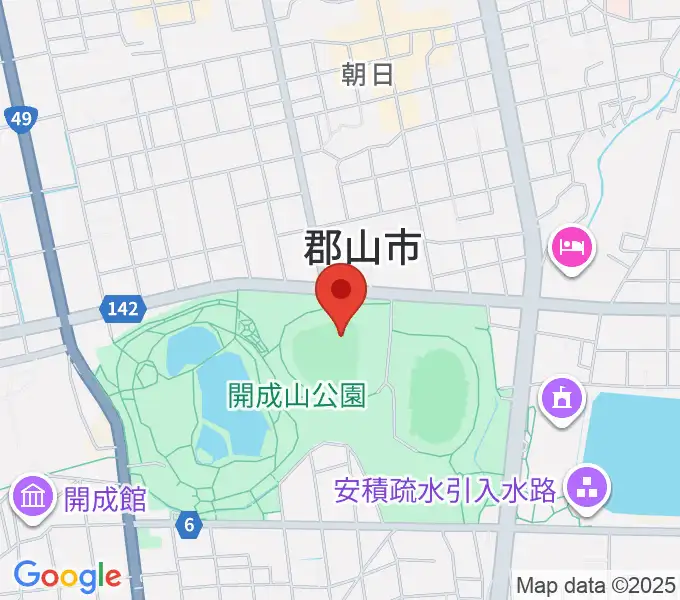 ヨーク開成山スタジアムの地図