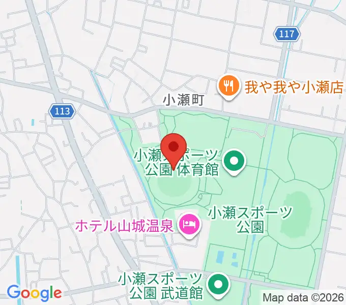 山日YBS球場の地図