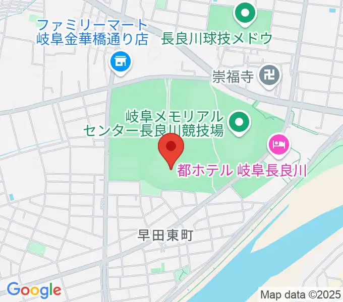 長良川球場の地図