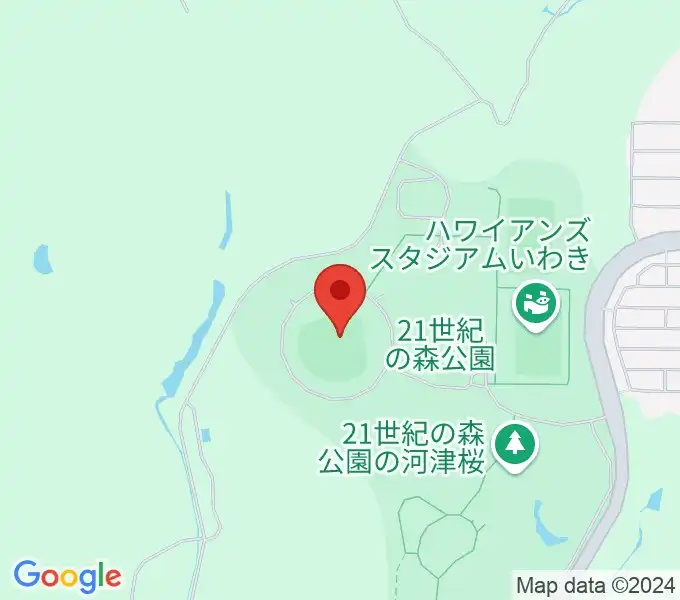 ヨークいわきスタジアムの地図