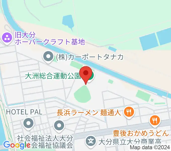 別大興産スタジアムの地図