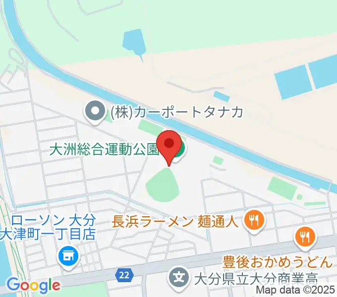 別大興産スタジアムの地図