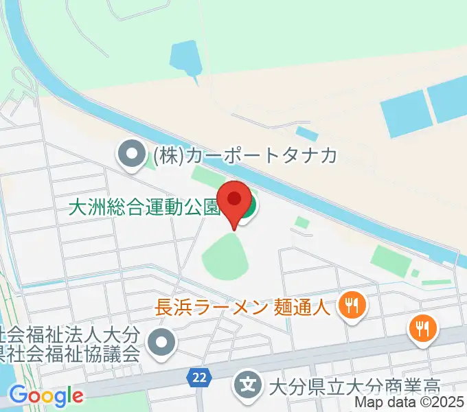 別大興産スタジアムの地図