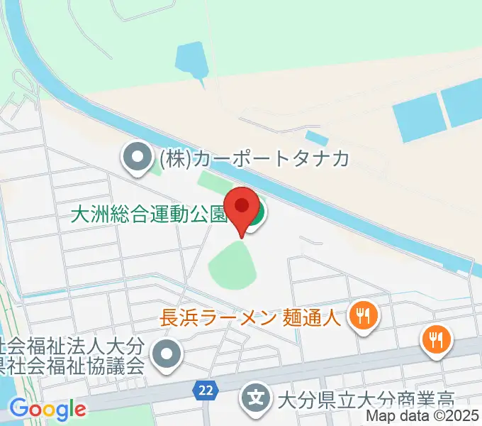 別大興産スタジアムの地図