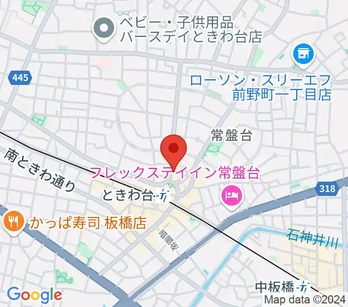 ときわ台Caveの地図