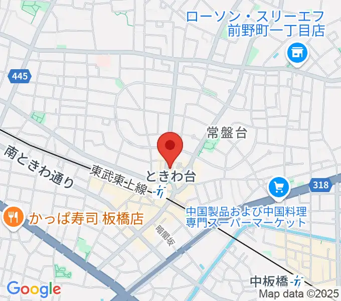 ときわ台Caveの地図