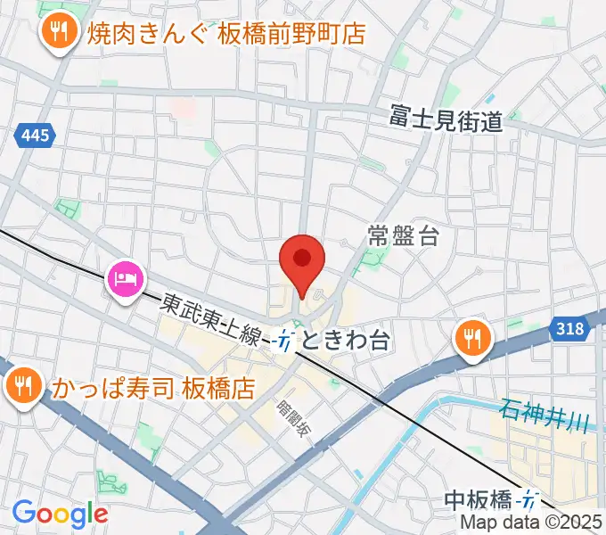 ときわ台Caveの地図
