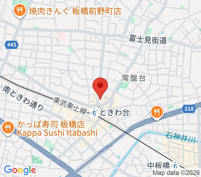 ときわ台Caveの地図