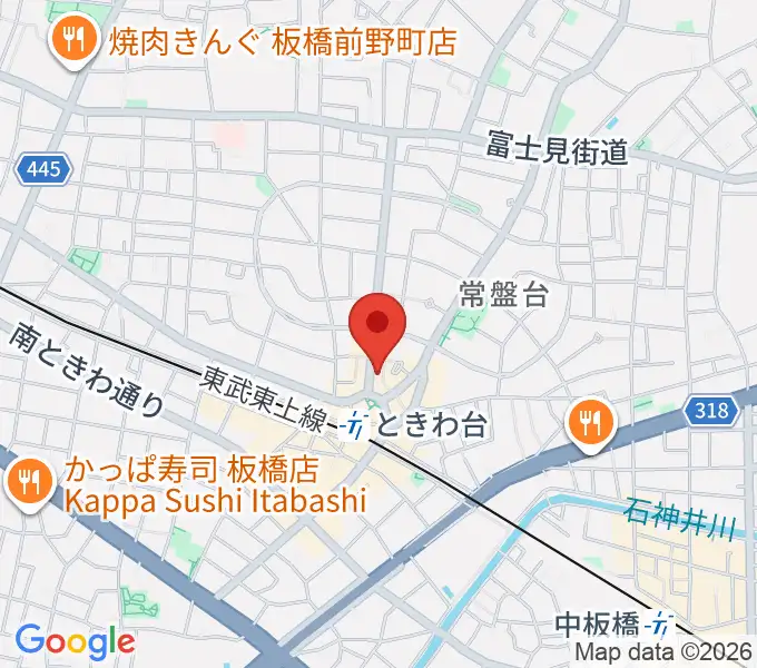 ときわ台Caveの地図