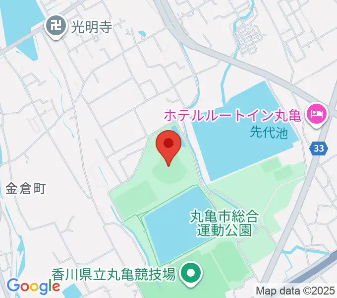 レクザムボールパーク丸亀の地図