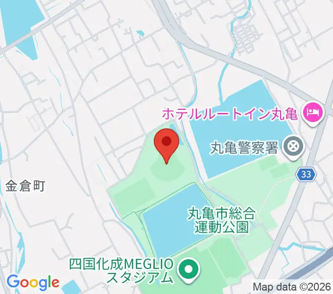 レクザムボールパーク丸亀の地図