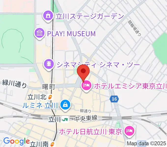 ディスクユニオン立川店の地図