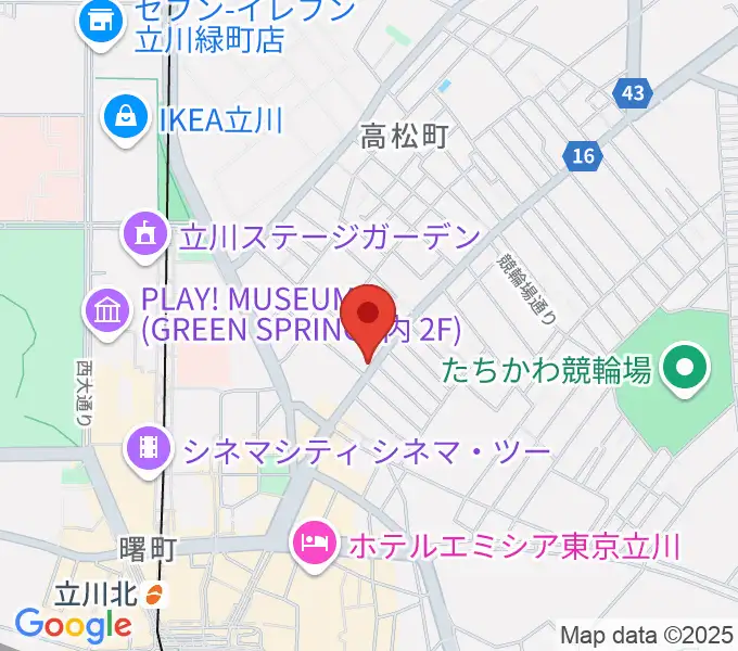 青江楽器ミュージック・イン・トムの地図