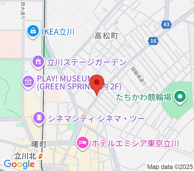 青江楽器ミュージック・イン・トムの地図