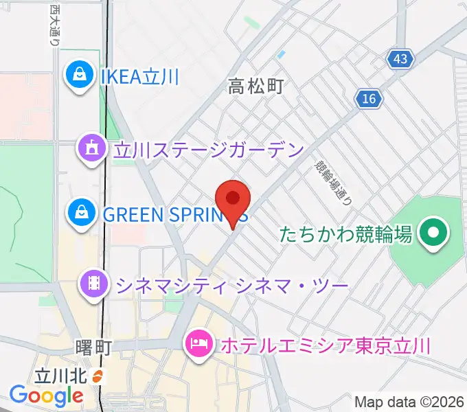 青江楽器ミュージック・イン・トムの地図