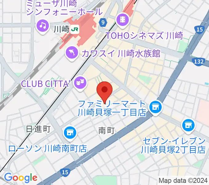 アイオン音楽スタジオの地図