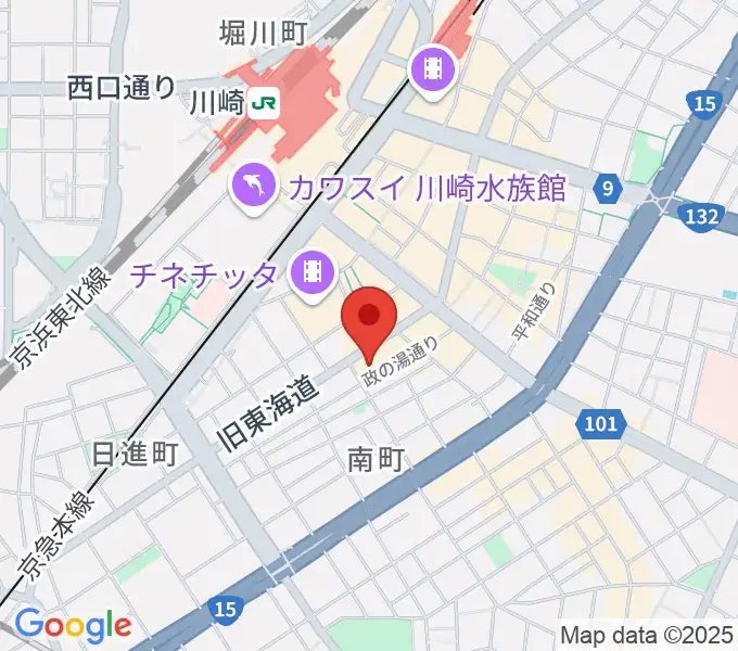 アイオン音楽スタジオの地図