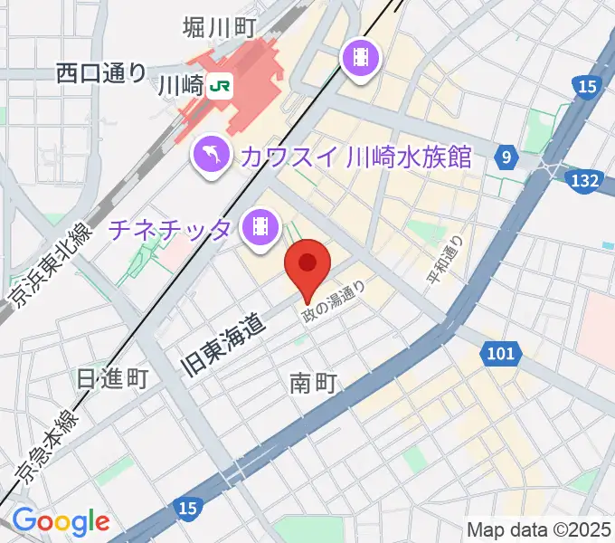 アイオン音楽スタジオの地図