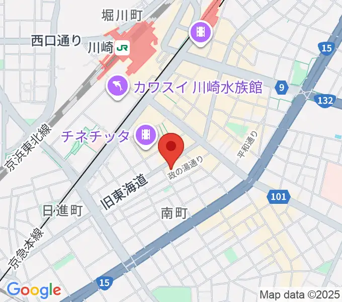 アイオン音楽スタジオの地図