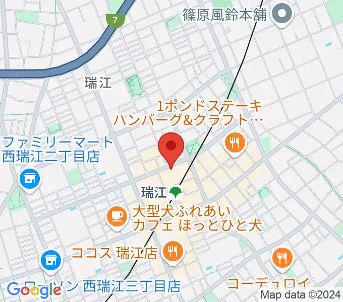 東部フレンドホールの地図