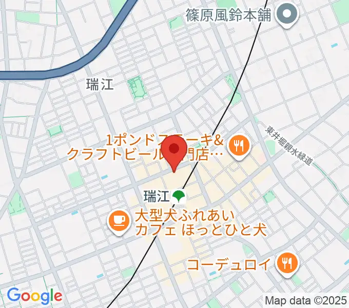 東部フレンドホールの地図