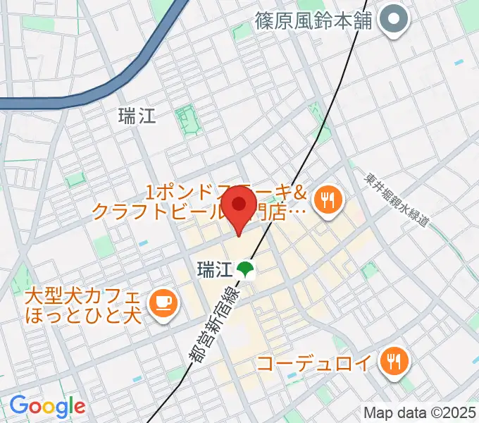東部フレンドホールの地図