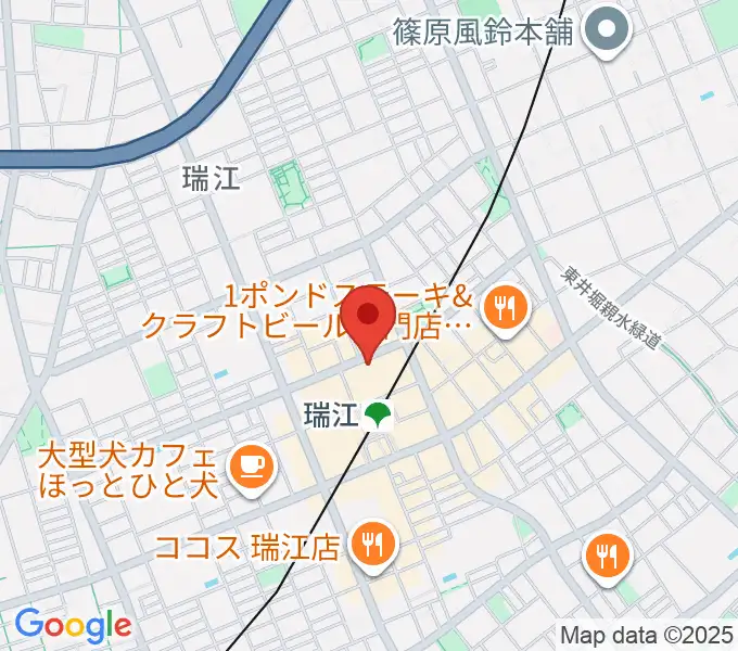 東部フレンドホールの地図