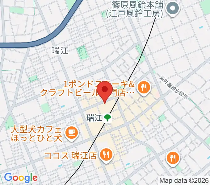 東部フレンドホールの地図