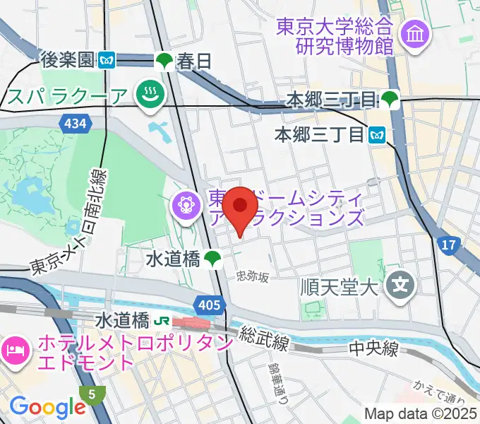 水道橋Wordsの地図