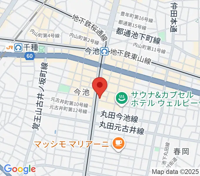 今池GROWの地図