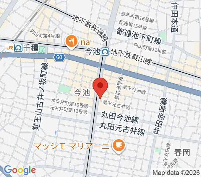 今池GROWの地図