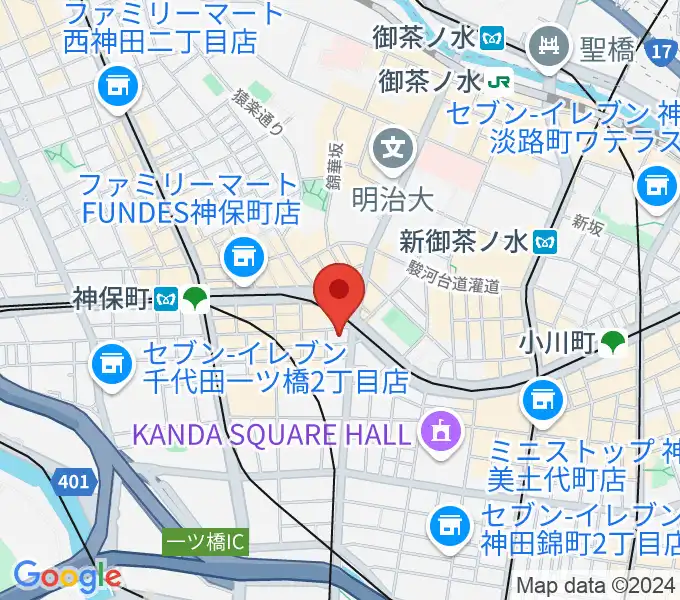 駿河台下スタジオの地図