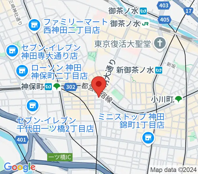 駿河台下スタジオの地図