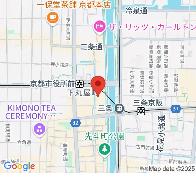 ライブスポットラグの地図