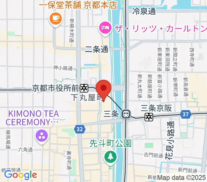 ライブスポットラグの地図