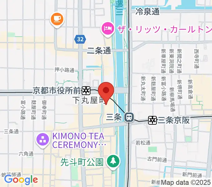 ライブスポットラグの地図