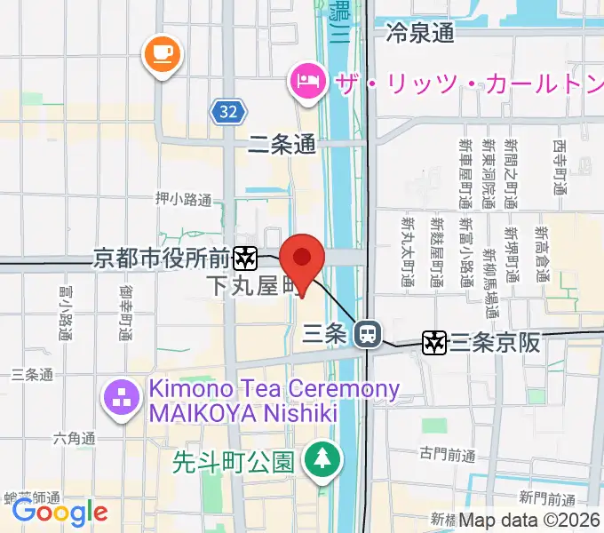 ライブスポットラグの地図