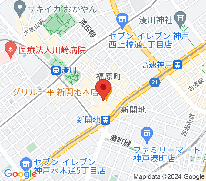 神戸新開地・喜楽館の場所