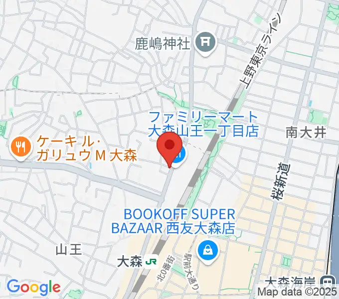 いしはら弦楽器工房の地図