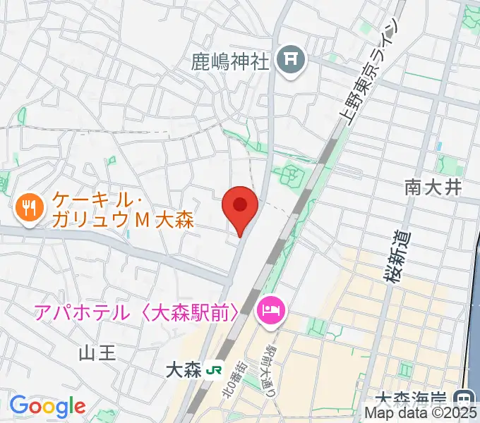 いしはら弦楽器工房の地図