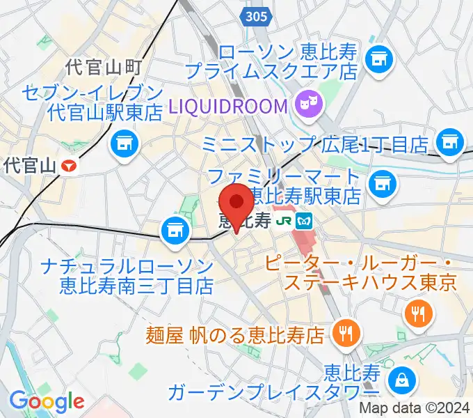 声の達人スタジオの地図