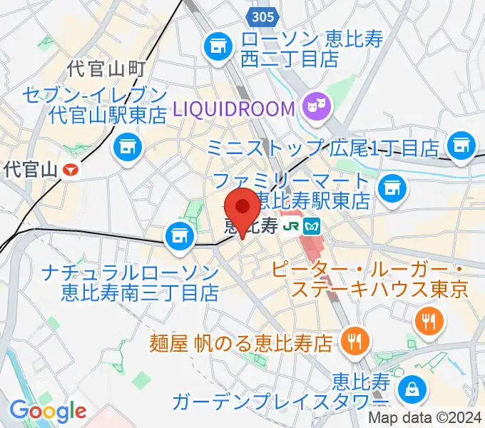 声の達人スタジオの地図