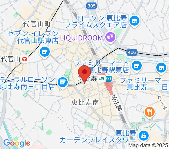 声の達人スタジオの地図