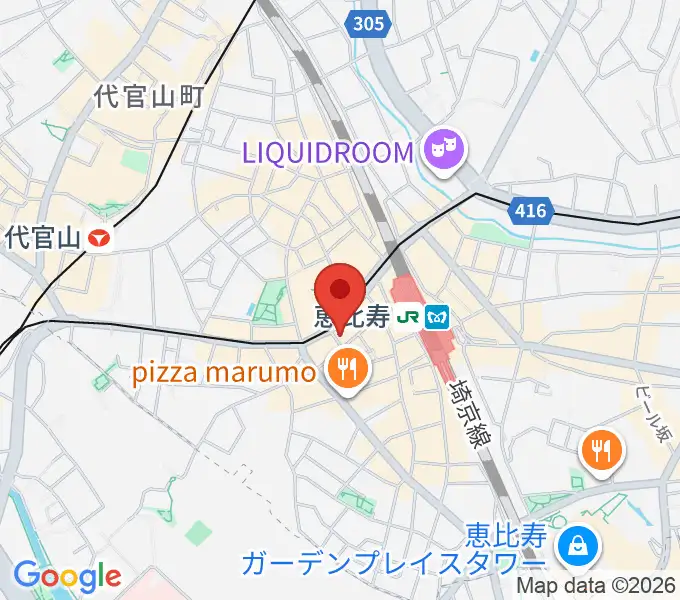 声の達人スタジオの地図