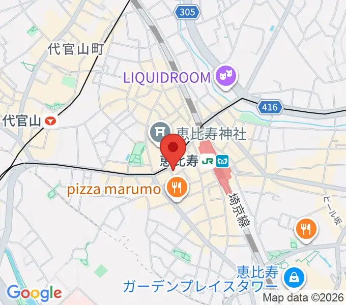 声の達人スタジオの地図