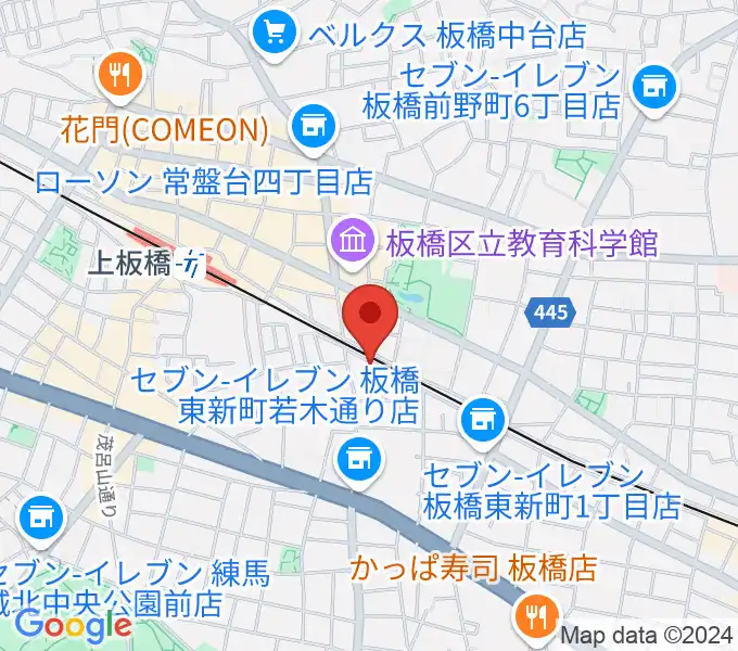 えにしおんがくきょうしつの地図